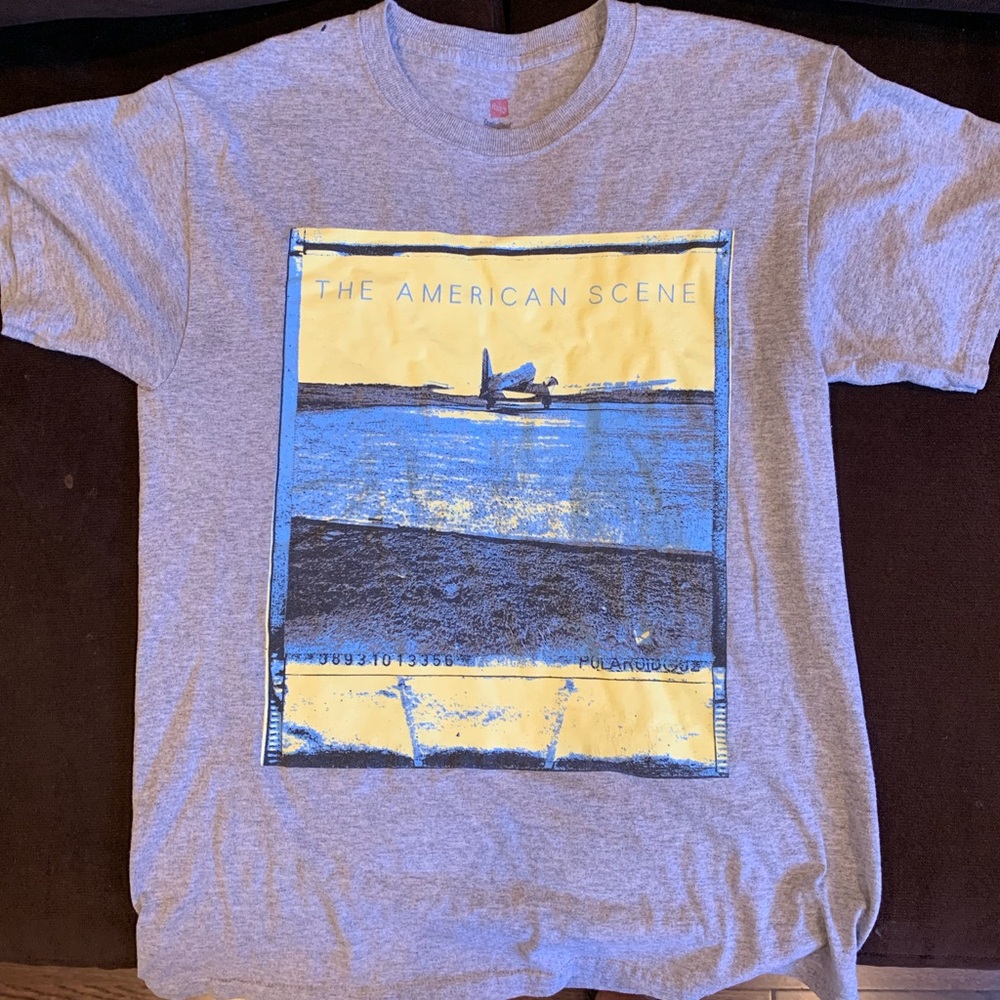 Grey The American Scene Mens Tshirt Medium